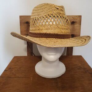 Mentone Beach | Rush Western Men's Straw Sun Hat - Size: Sm/Med